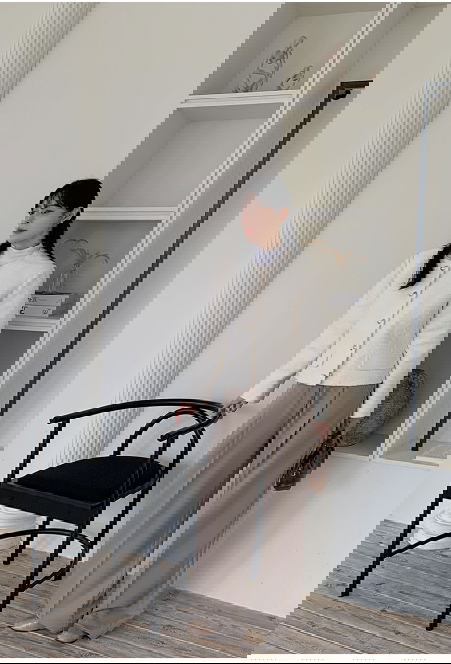 리리앤코 라플레쥬 부클 골드버튼 자켓