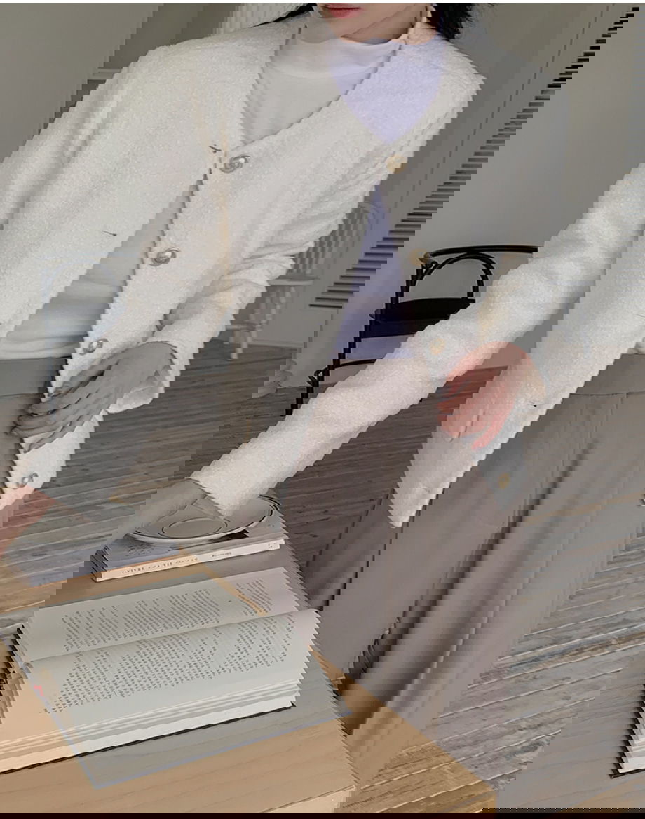 리리앤코 라플레쥬 부클 골드버튼 자켓