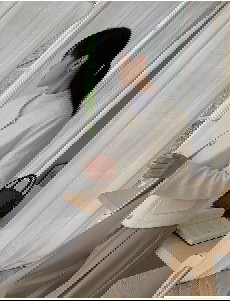 리리앤코 라플레쥬 부클 골드버튼 자켓