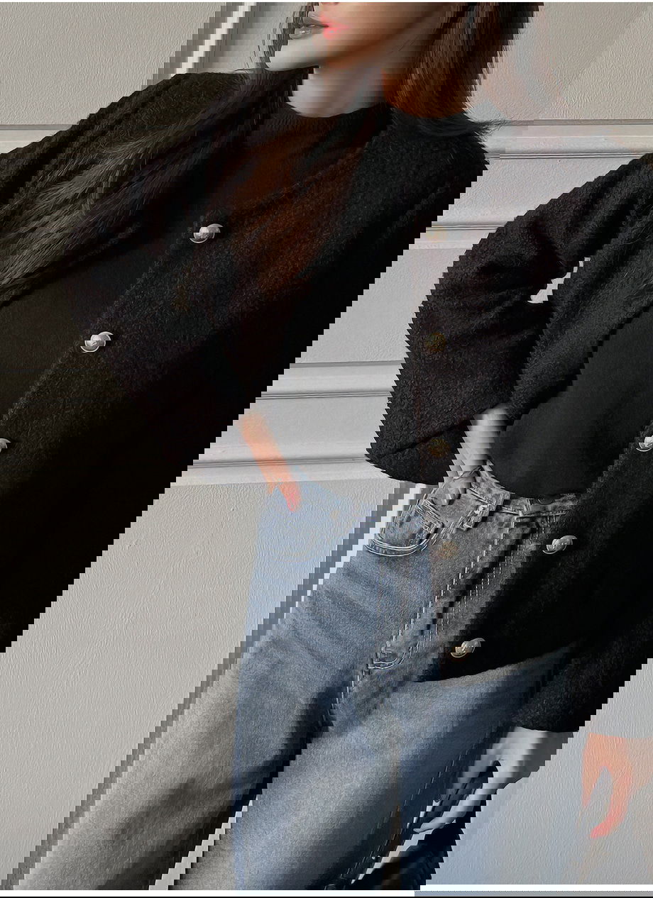 리리앤코 라플레쥬 부클 골드버튼 자켓