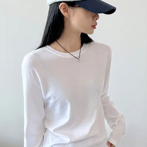 루즈 테비 라운드 기모 긴팔 티셔츠 (당일 출고)