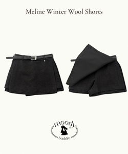 メルラン毛素材ハーフパンツ