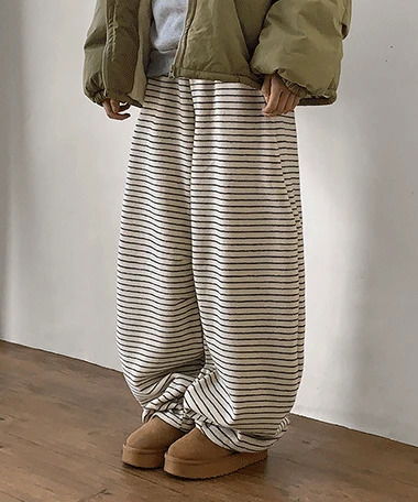 Toneri Stripe Fleece-lined Two-Way Training Pants