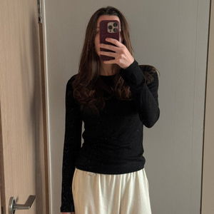 Aige Tencel Wool Layered Long Sleeve T-Shirt