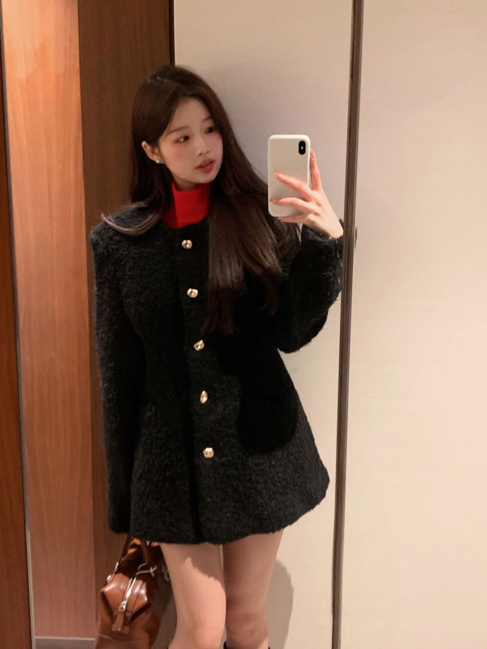 반팔 티셔츠 모델 착용 이미지-S1L78