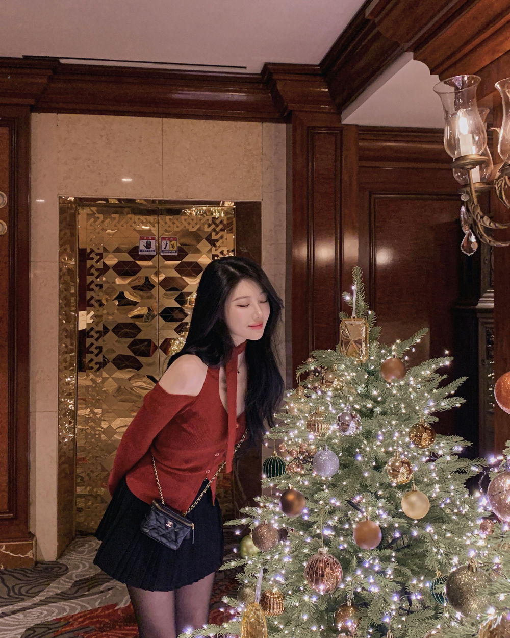 카디건 모델 착용 이미지-S1L51