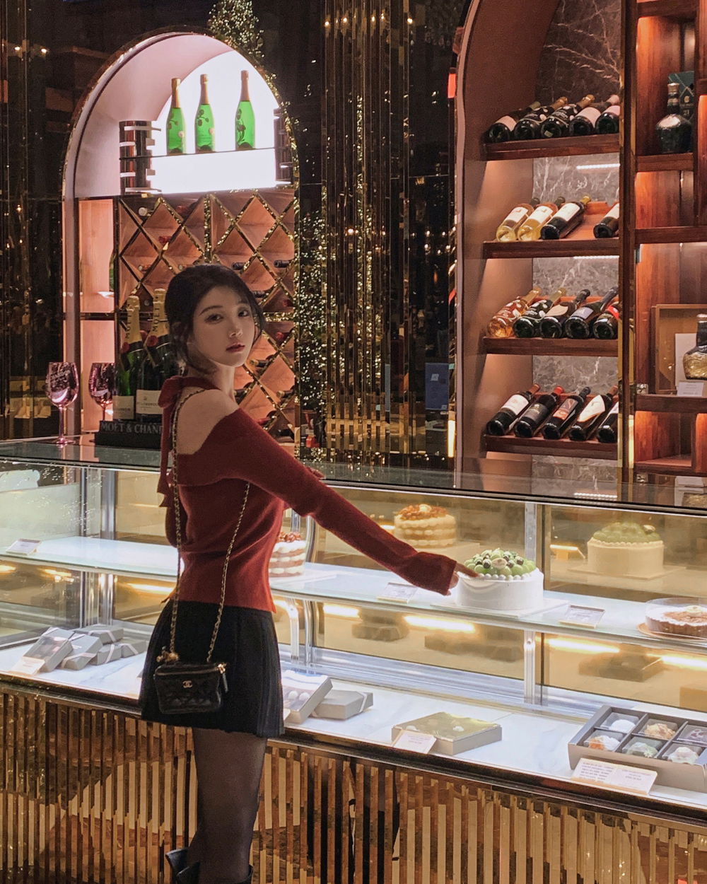 카디건 모델 착용 이미지-S1L65