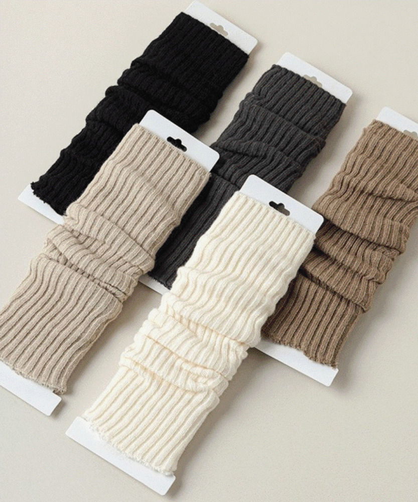 Pleated Knitwear Leg Warmers 配飾