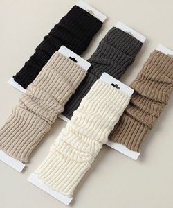 Pleated Knitwear Leg Warmers