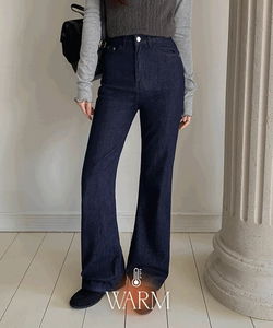 融絨半靴型丹寧牛仔褲