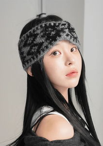 圖騰印花針織髮帶