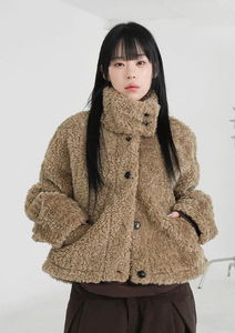 Tekers high-neck fur Jacket