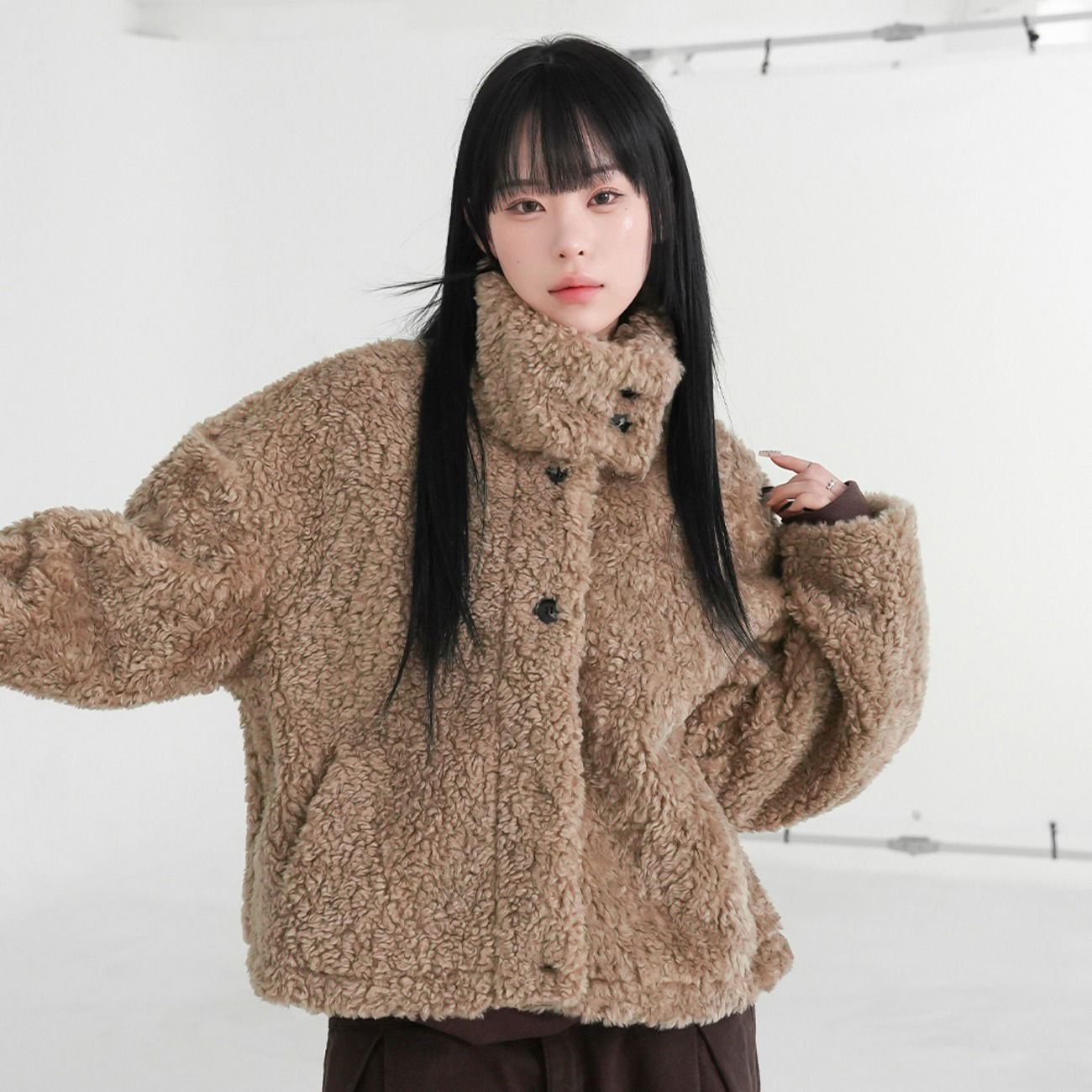 테커스 하이넥 퍼 점퍼