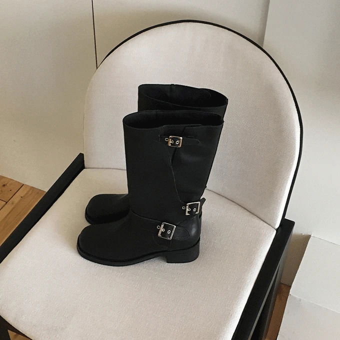 Teaser 4cm Suede Buckle Mid Boots - 3 Colors