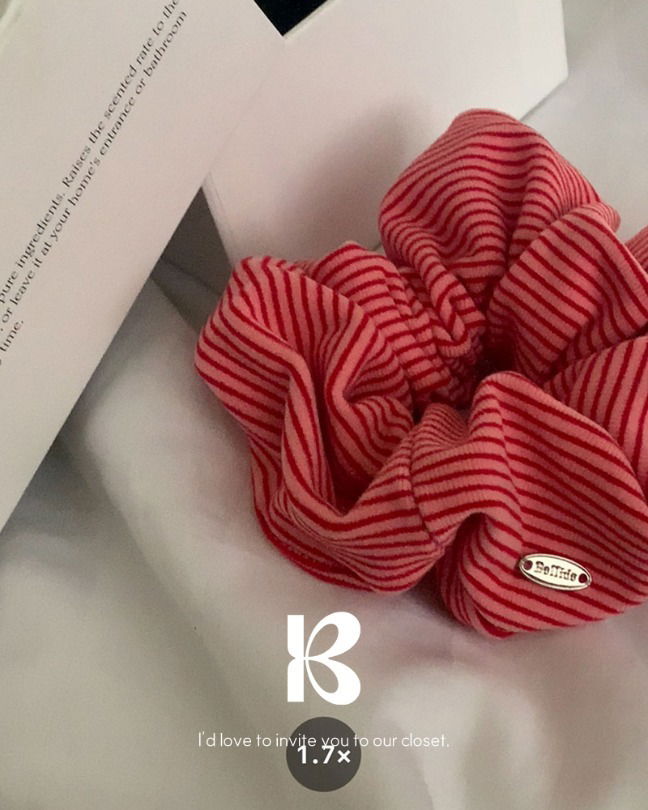 Poyong Stripe Gopchang Hair Band