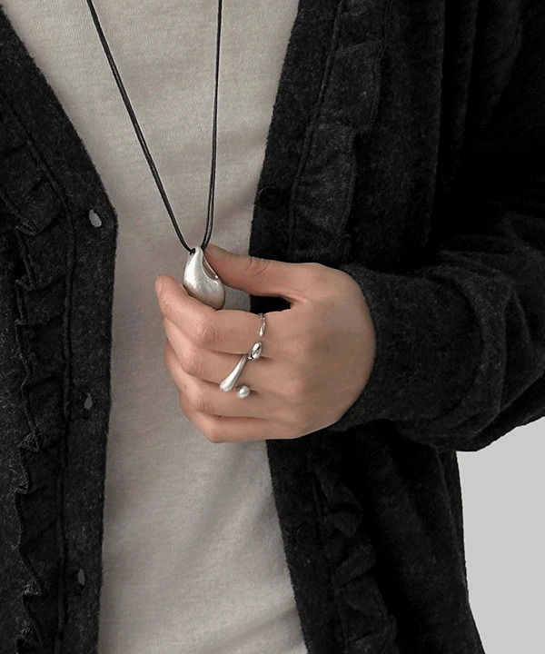 純銀開口造型戒指