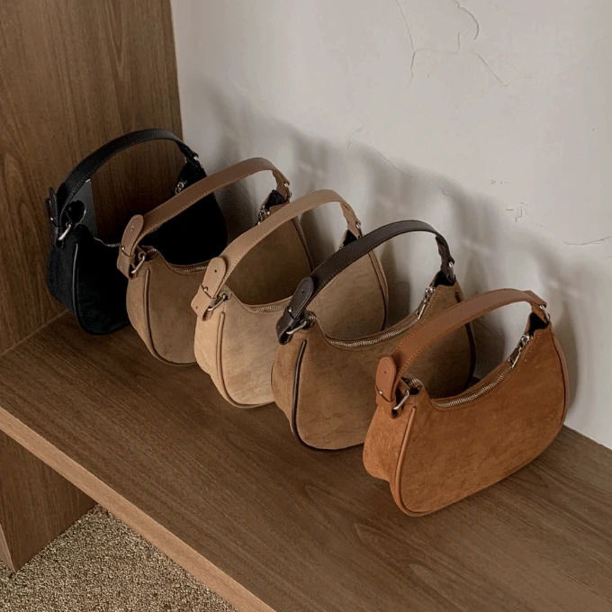 Dunle Suede Shoulder Bag -2 Colors