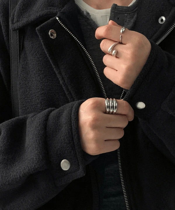 쳇시 볼드 레이어드 링 반지