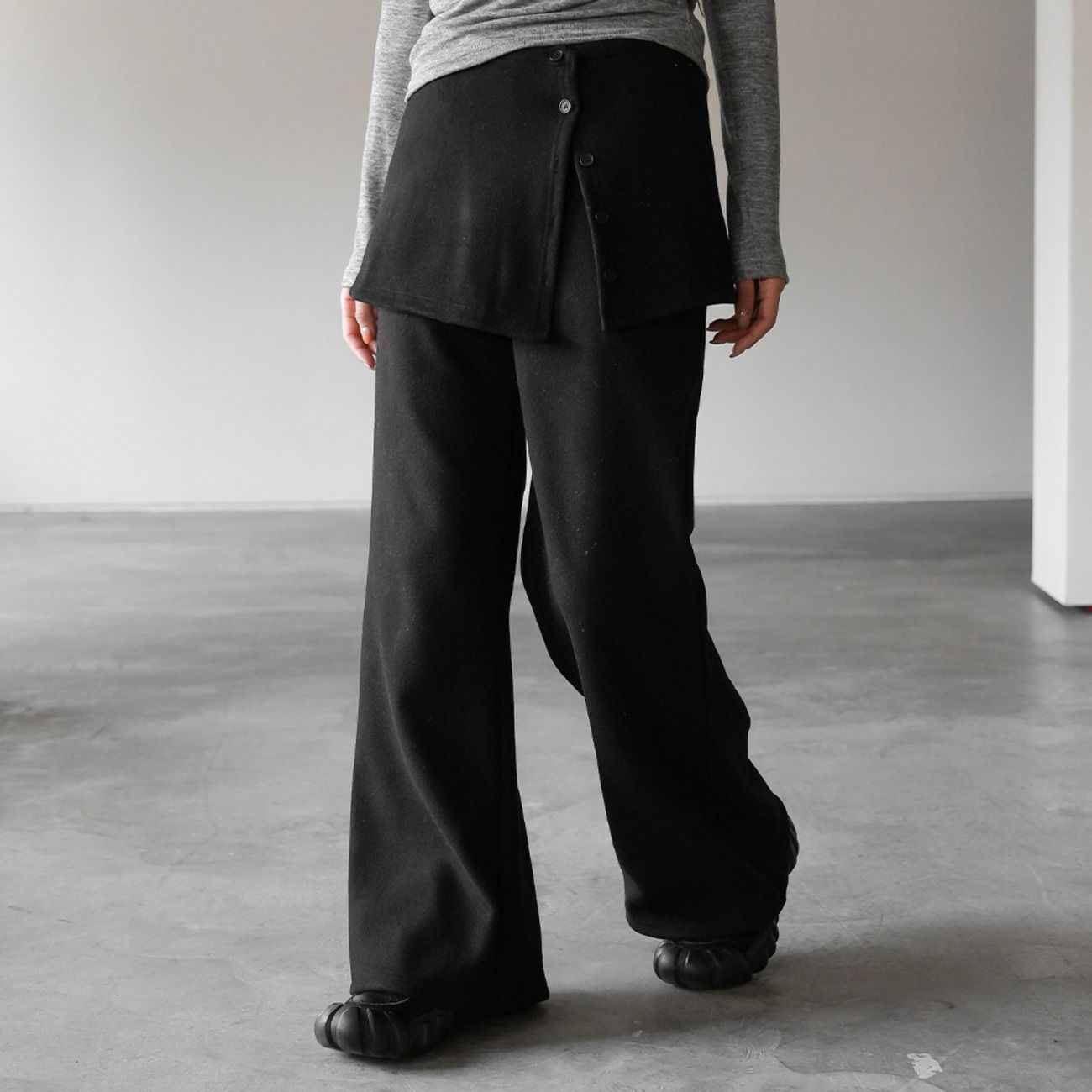 ティカン裏起毛ラップスカート&パンツ