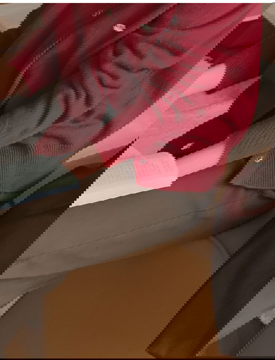 히티브오 하이넥 펜던트 니트 가디건