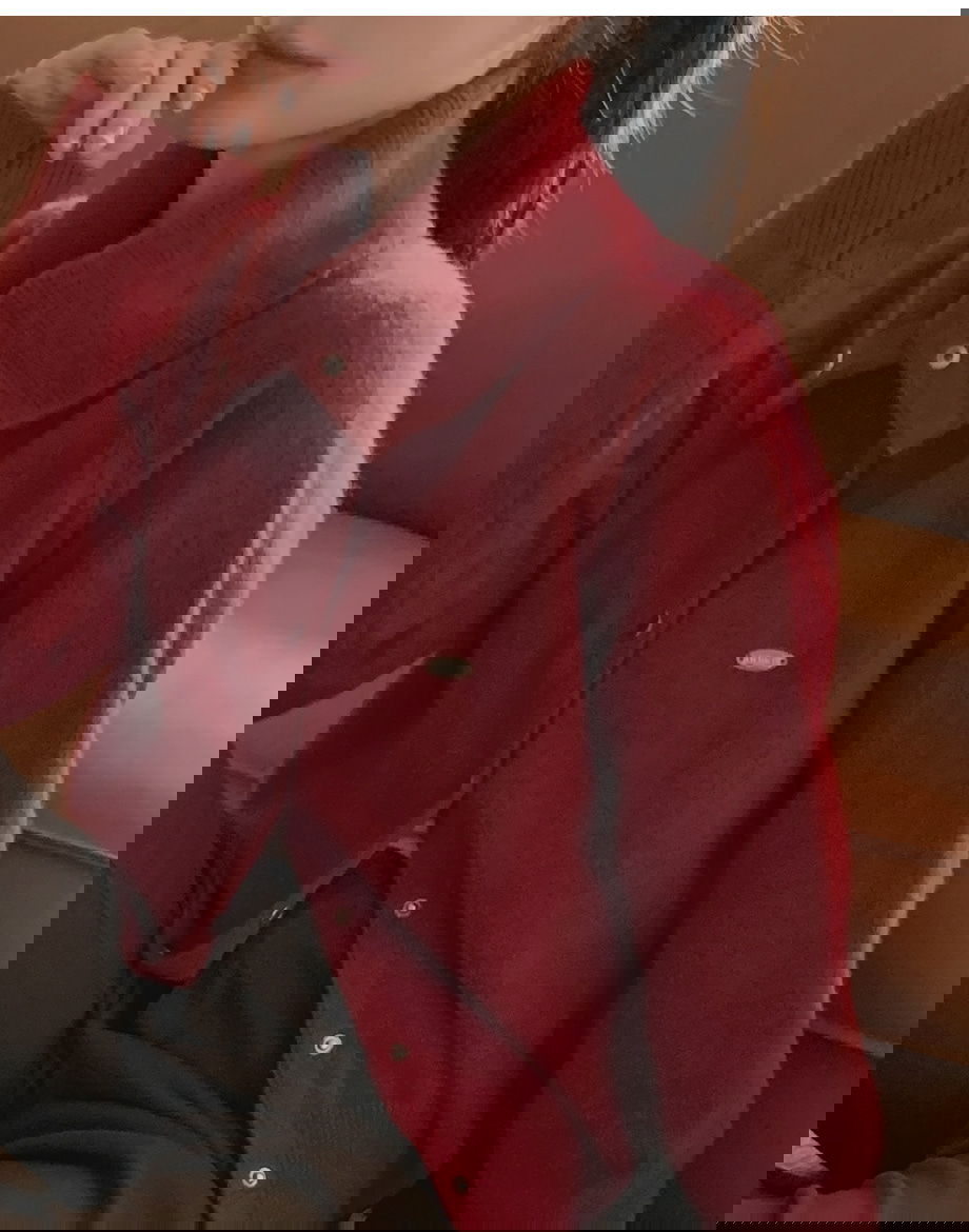 히티브오 하이넥 펜던트 니트 가디건