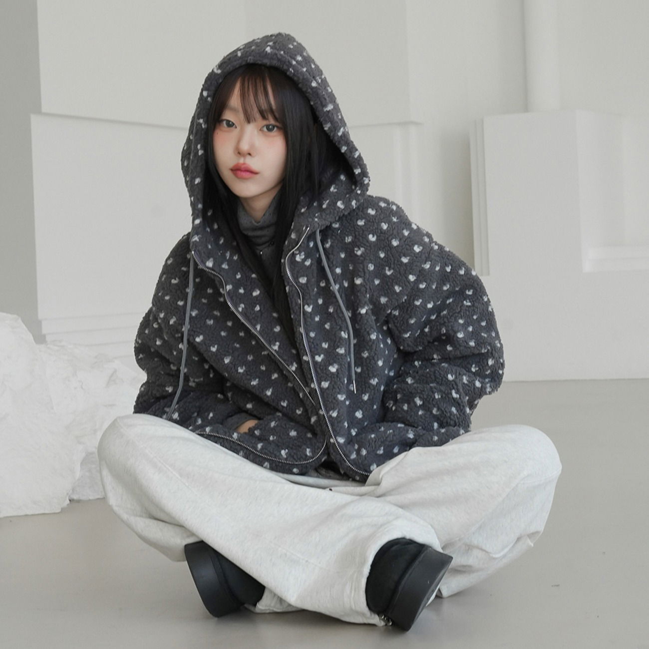 レリドットダンブルフードジャケット