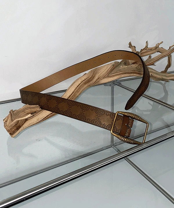 Bold Vintage Antique Unique Stud Big Belt