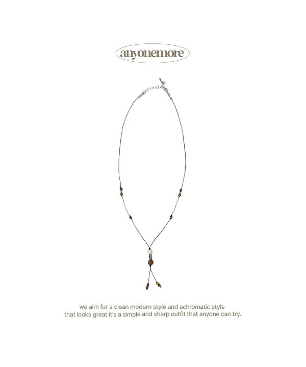 復古風格銀色珍珠吊墜項鍊