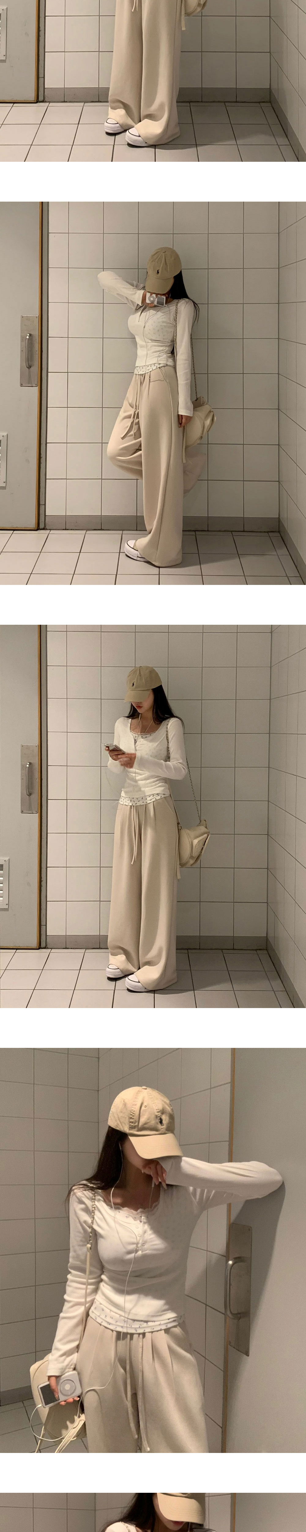 가방 크림 색상 이미지-S1L12