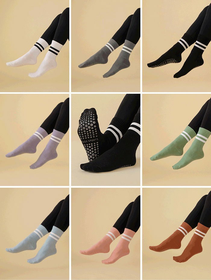 1+1 Nonslip Yoga Socks Pilates Socks 8color 袜子