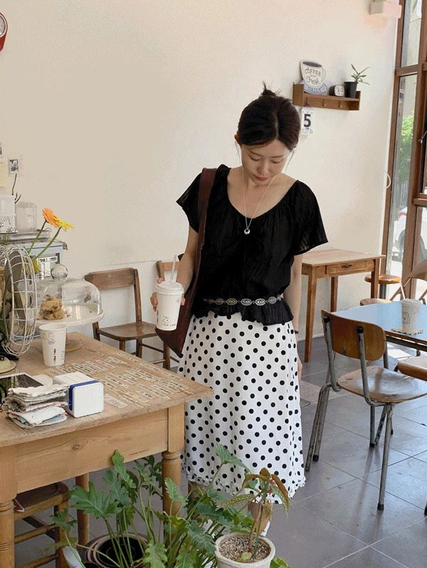 Geloni short sleeve blouse 衬衫