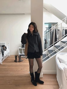 Wayne Wool Knitwear Zip-up