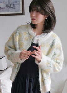 Marigold Jacquard Knitwear Cardigan