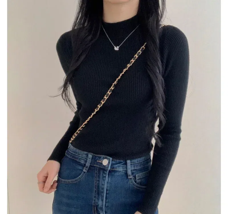 긴팔 티셔츠 모델 착용 이미지-S1L41