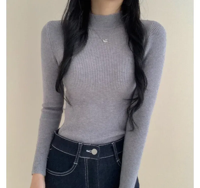 긴팔 티셔츠 모델 착용 이미지-S1L23