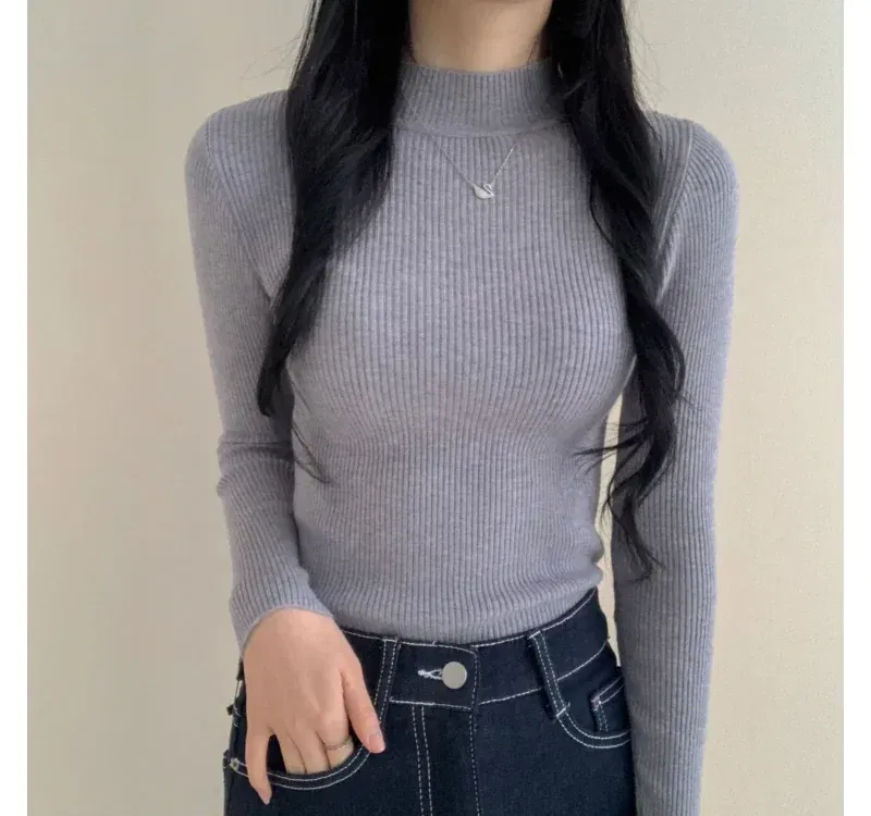 긴팔 티셔츠 모델 착용 이미지-S1L24