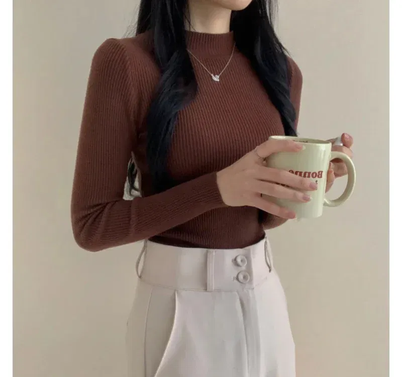 긴팔 티셔츠 모델 착용 이미지-S1L12