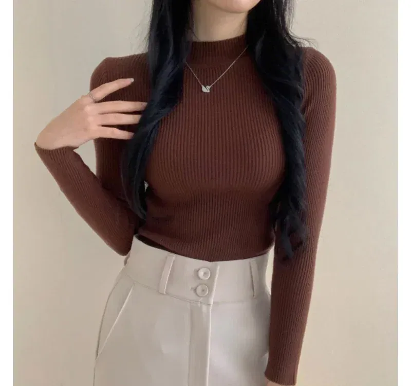 긴팔 티셔츠 모델 착용 이미지-S1L8