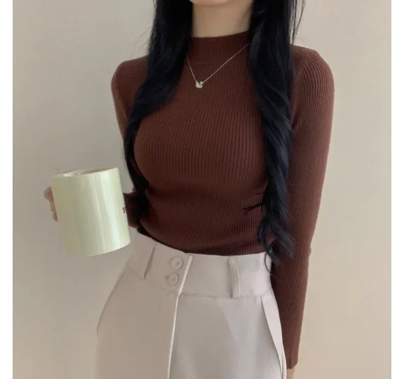 긴팔 티셔츠 모델 착용 이미지-S1L11