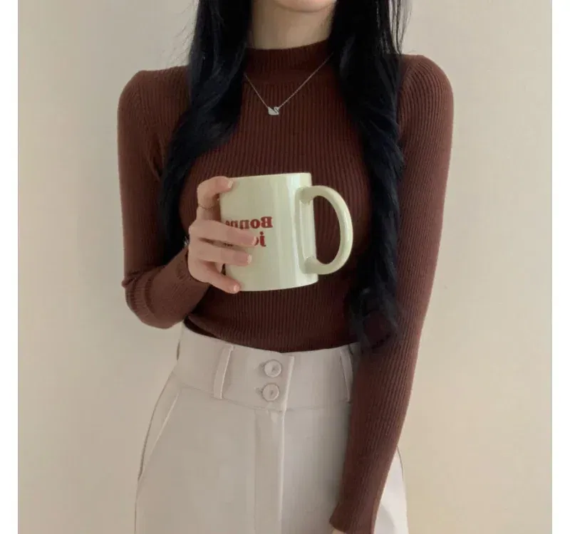 긴팔 티셔츠 모델 착용 이미지-S1L13