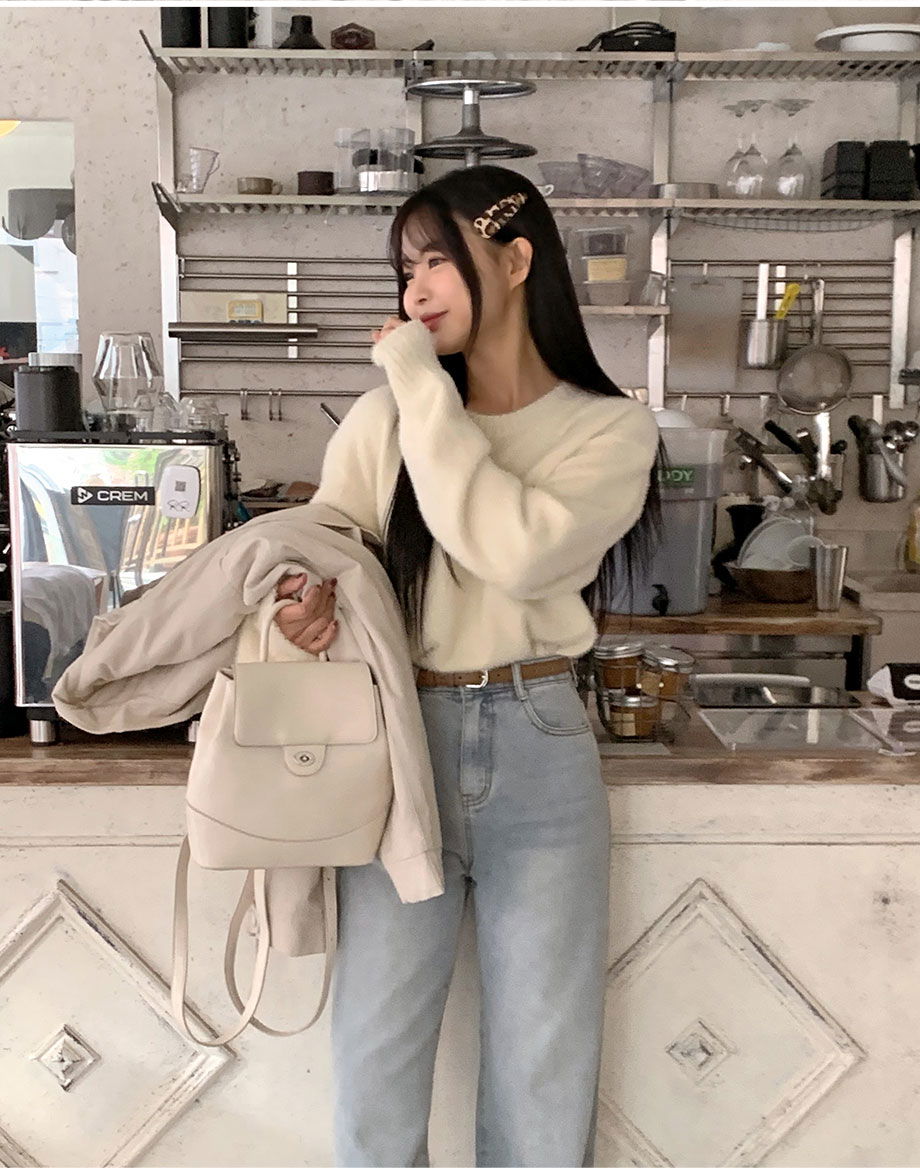 리리앤코 (빅사이즈) 벨티닌 가죽 실버 라운드 버클 롱 벨트