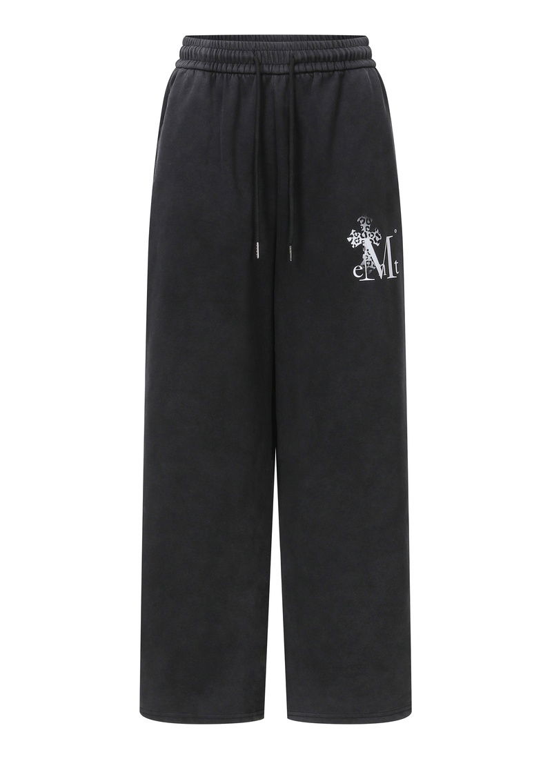 SAHARA GRADATION LEOPARD CROSS PIGMENT SWEAT PANTS 長褲