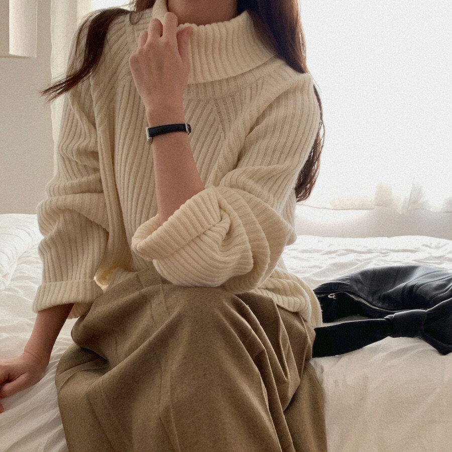 릴튼 울 폴라 니트