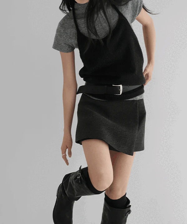 休閒圓領短袖針織上衣