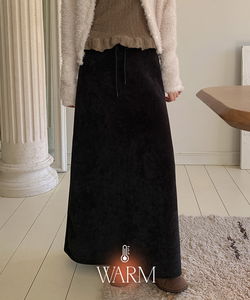 メリアンボアコーデュロイストリングロングスカート