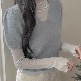 기획/ 후와반팔앙고라니트(4c)