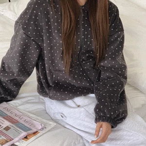 콜마이 도트 플리스 후드집업