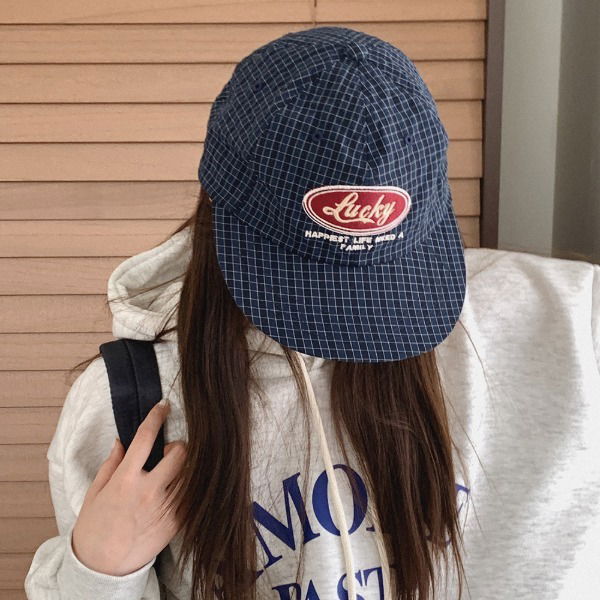 アロネチェックキャンプキャップ