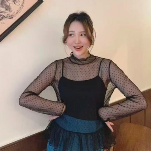 Maman see-through half-neck T-shirt 雪紡襯衫