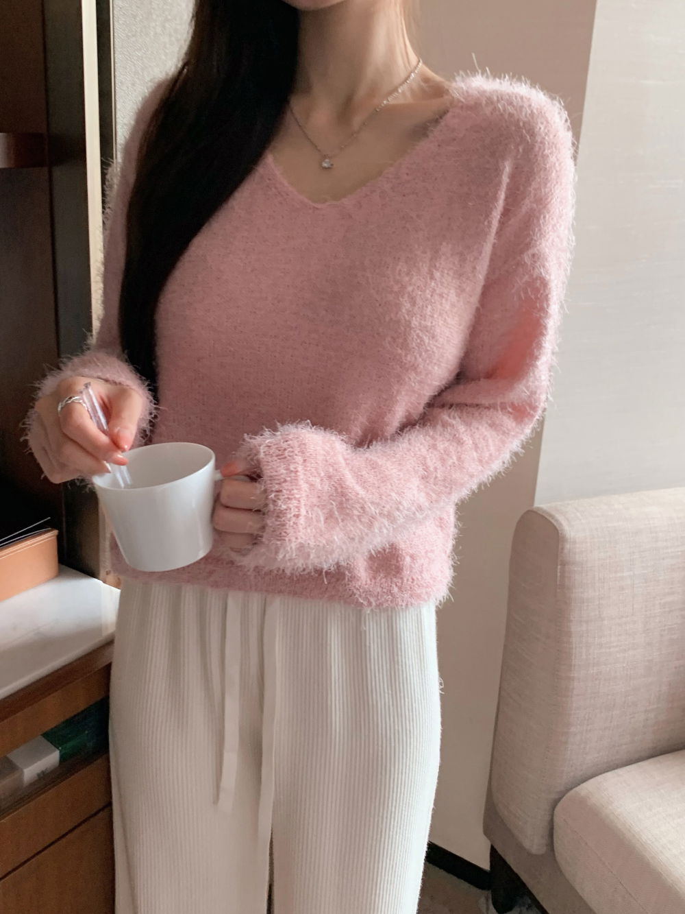 점퍼 모델 착용 이미지-S1L17